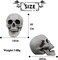 Life Size Skeleton Skull for Halloween Decor Graveyard Outdoor White